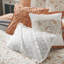 Courtepointe 6 pièces en coton, grand / grand, corail, avec coussins décoratifs-119105643-119105641