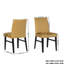 Ensemble de salle à manger 5 pièces, table à tréteaux ronde et 4 chaises rembourrées