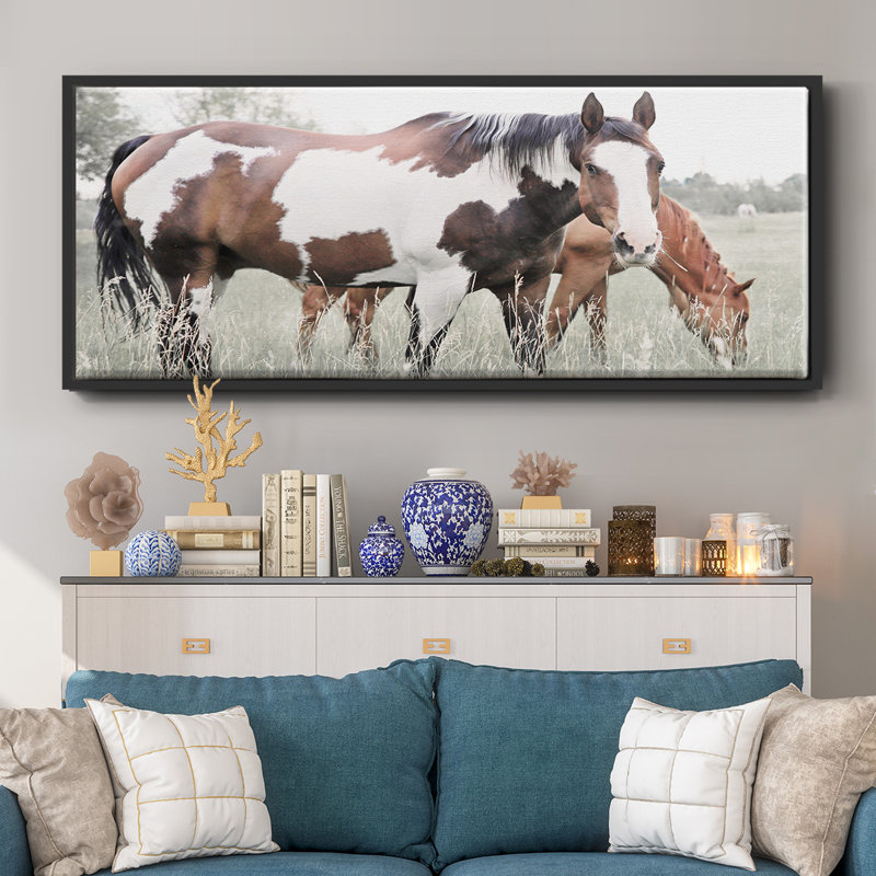 Grazin'- Framed Canvas