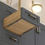 Meuble-lavabo double 60 po avec plateau en quartz blanc Rooh-101808829-101808827
