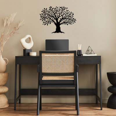 Stylish Decorative Metal Wall Accessory, Black, 14.2 x 19.7 inches | 100% Metal Construction, Thickness: 0.6 inches | Perfect for Home Décor, Modern Aesthetic, Durable and Eye-Catching Design