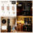 71" Tall Freestanding Kitchen Cabinet with Adjustable Shelves and Anti-Tip Kit, Black and Yellow Oak Finish-1271619514