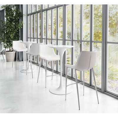Wajda Barstool (Set Of 2) Silver