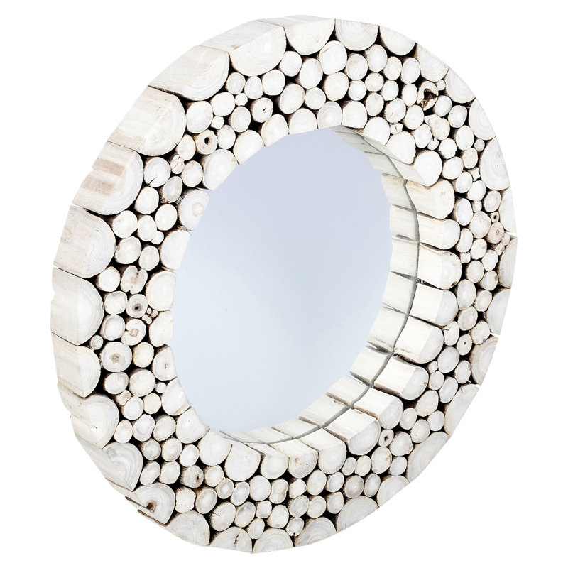 Pretor Wood Flat Wall Mirror