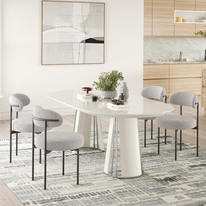 Chaise d'appoint en tissu Sherwood, Gris