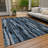 Machine Washable Indoor/Outdoor Chayil ACN1079 Blue Rug-109487066