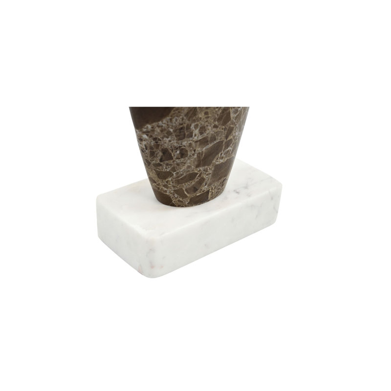 Boda Sculpture Dark Emperador Marble