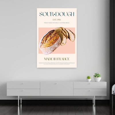 Rustic Sourdough Loaf by Nazma Khokhar - Wrapped Canvas Print