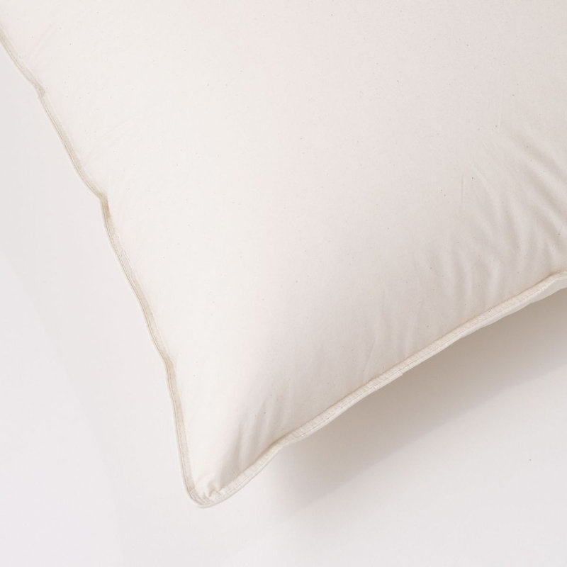 Prime Feather Down Blend Unbleached Cotton Medium Pillow, Jumbo