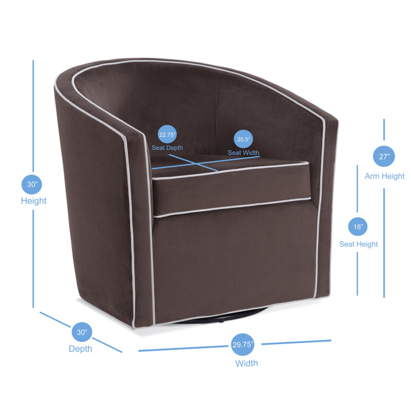 Chaise pivotante en érable Kendall