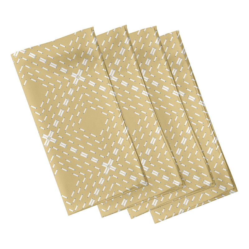 Ensemble de serviettes 4 pièces Abbie, Jaune