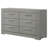 Ives 6-drawer Dresser Cabinet Grey High Gloss-106920939