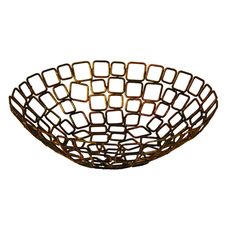 Panier à fruits en cuivre