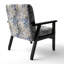 Chaise d'appoint florale Cobalt-6885390