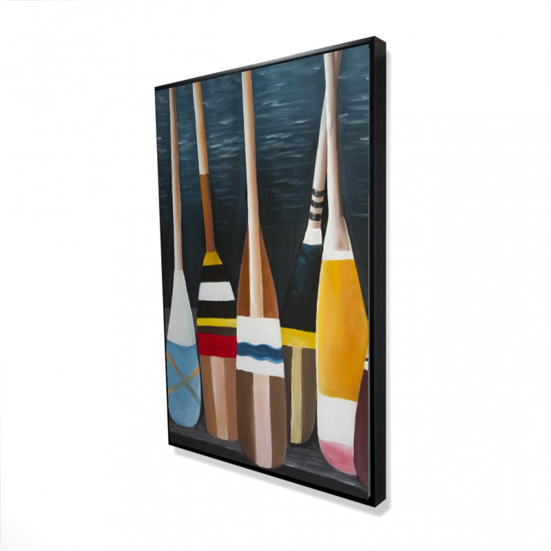 «Colorful Paddles» sur toile