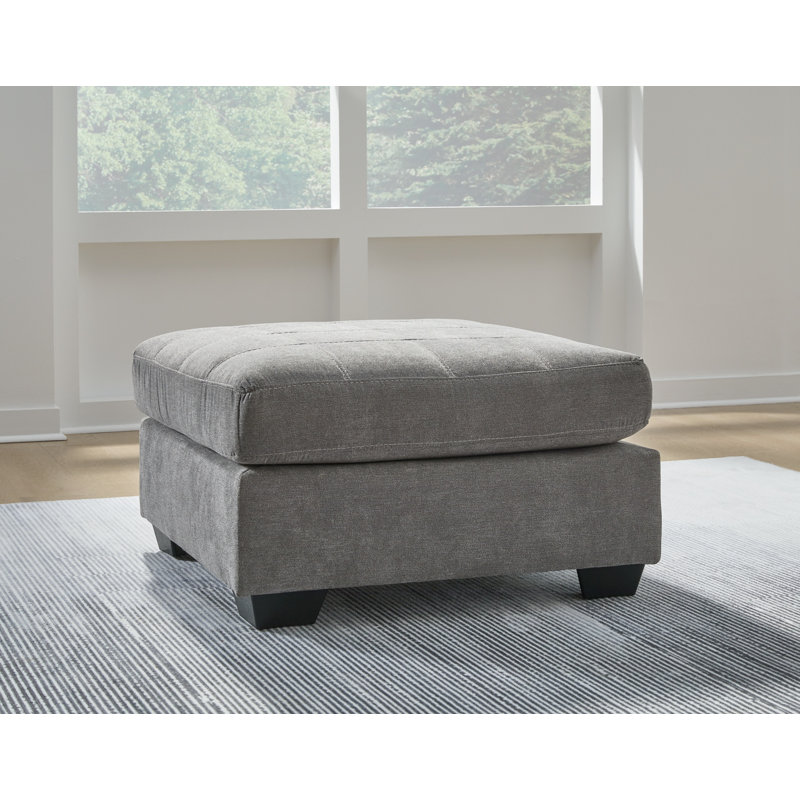 Earlisa Upholstered Ottoman, Gray 100% Polyester