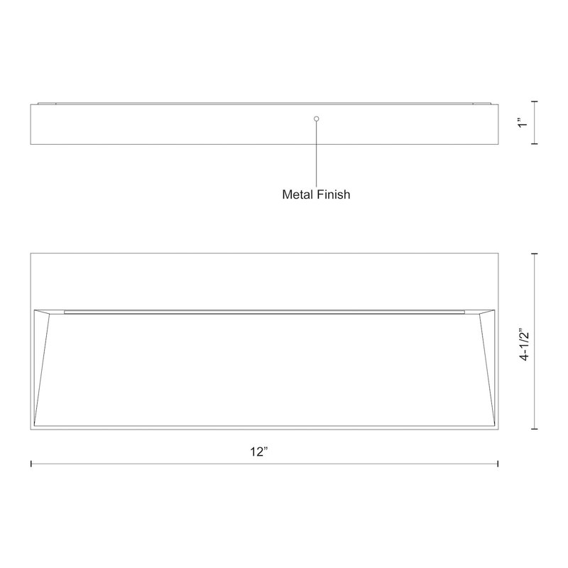 Casa 1 - Light LED Outdoor Flush Mount, Gray