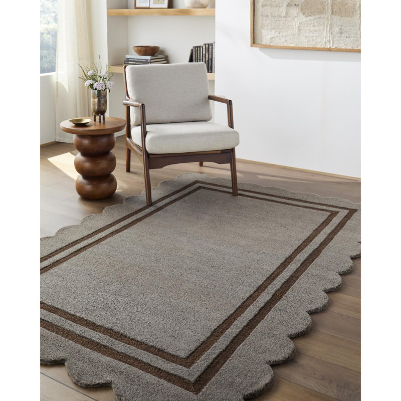 Tapis touffeté à la main Orville, Rectangle 5 pi x 7 pi 6 po