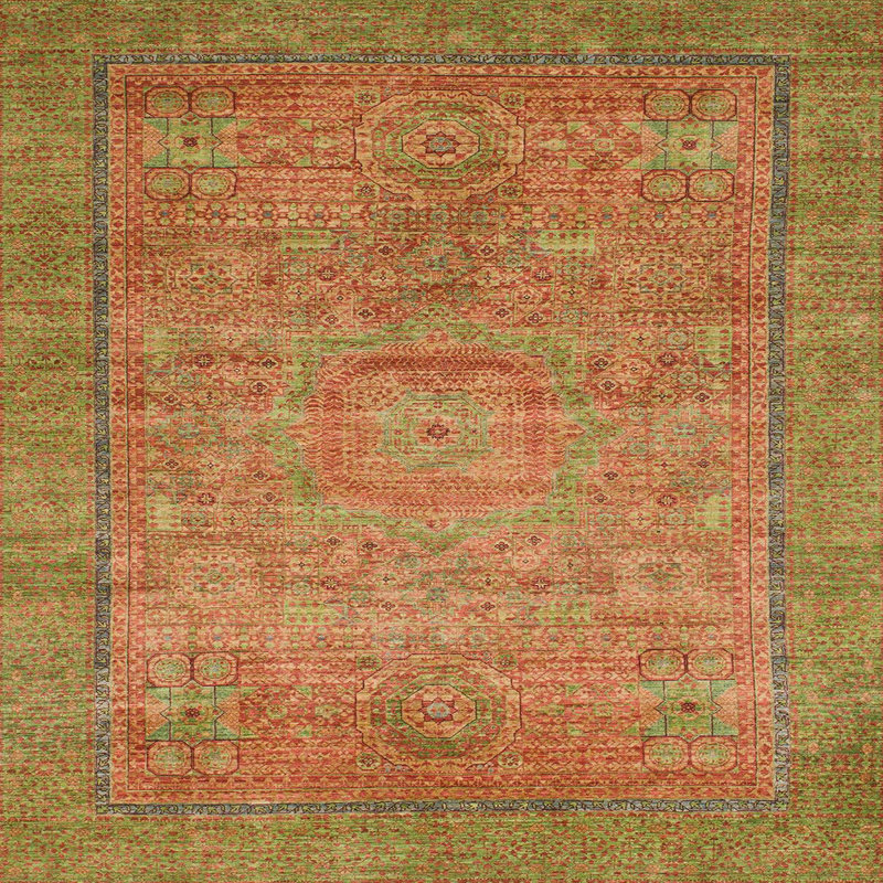Oriental Indoor Rug, Rectangle 6' x 9'