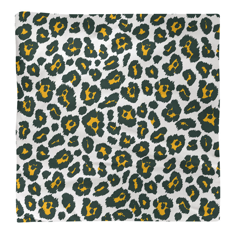 Serviette de foot Green Bay, Blanc / or, 10 po x 10 po
