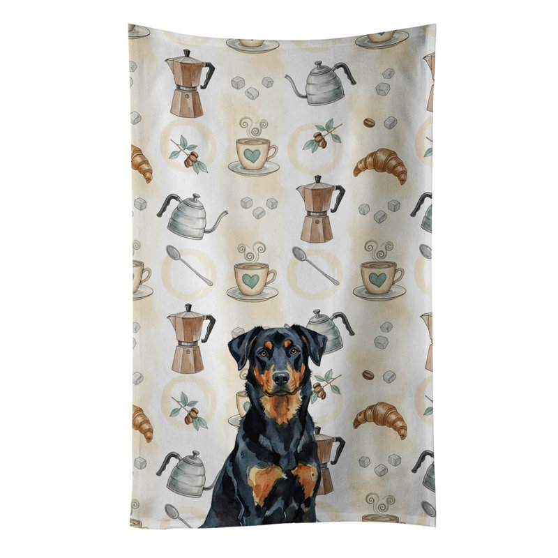 Beauceron Coffee Bar Kitchen Towel, Beauceron
