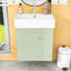Meuble-lavabo 21,6 po avec lavabo en céramique-821159936