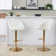 Matisse Highback Adjustable Barstool With Rounded T Footrest - Set Of 2