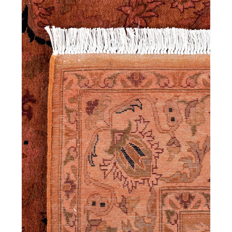 Overdyed One-of-a-Kind 4' 2" X 6' 5" Hand Knotted Area Rug