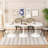 Modern Octagonal Coffee Table with  Printed Table Top,Metal Base-1018369975