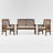 Acacia 4 - Person Patio Conversation Set with Cushions-223361119
