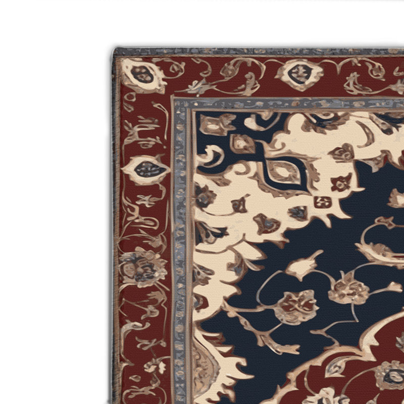 Tapis d'intérieur et d'extérieur brun Persian, Rectangulaire 2 pi x 3 pi