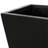 Lightweight Concrete Tapered Plant Container For Gardens - 12.74L X 12.74W 28.5H Black Magnesium Oxide No Assembly Outdoor Basin Oxide, Needed-1432927512