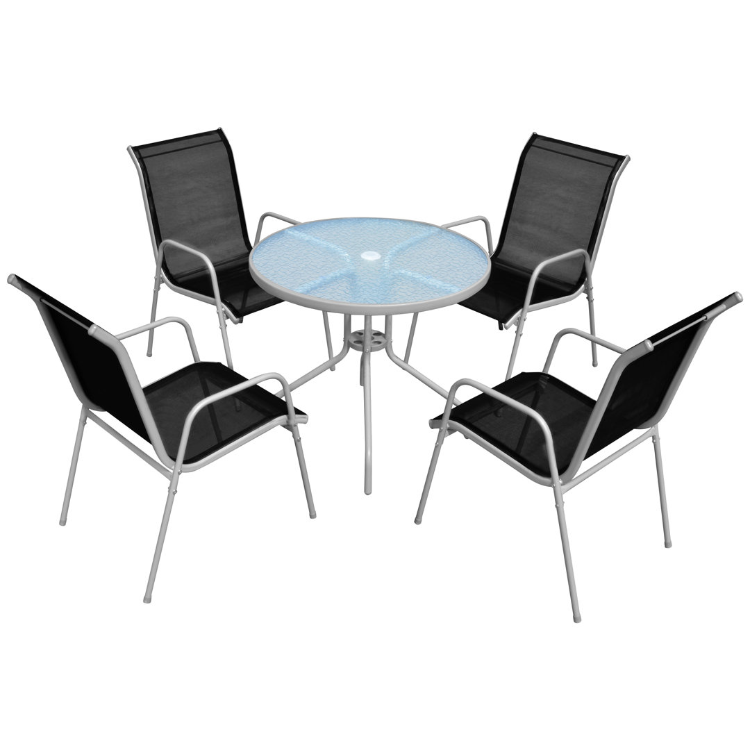 4 - Person Patio Dining Set with Round Table