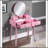 Wood Vanity and Stool Set-580827771