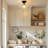 Moncia 1-Light 11"  Glass Semi-Flush Mount Ceiling Light for Hallway Entryway-106102651