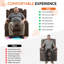 Fauteuil inclinable, berçant et pivotant à double moteur avec massage et chaleur, brun velours, 2 fauteuils-1288808598