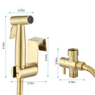 Elongated Hand Held Bidet