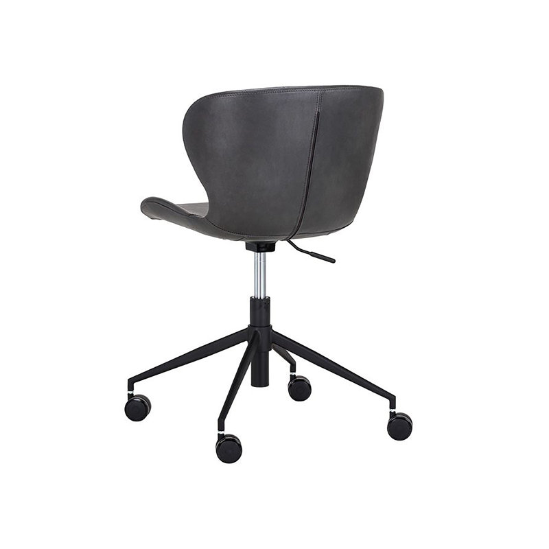 Arabella Swivel Task Chair, Dark Gray