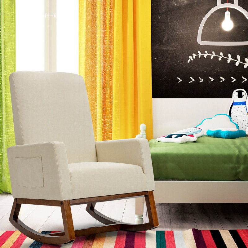 Dey Upholstered Accent Chair, Beige