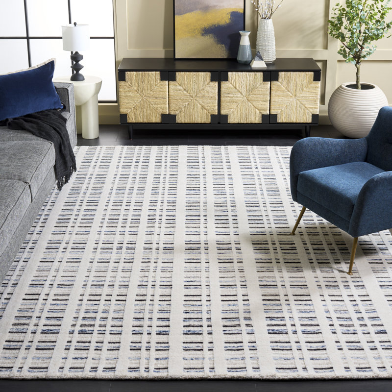 Fanessa 651 Area Rug In Dark Grey / Ivory, Rectangle 8' x 10'