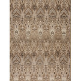 Jazz Hand Knotted Silk Area Rug in Brown