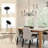Tracen 6 - Light Dimmable Classic / Traditional Chandelier Black Chandelier
