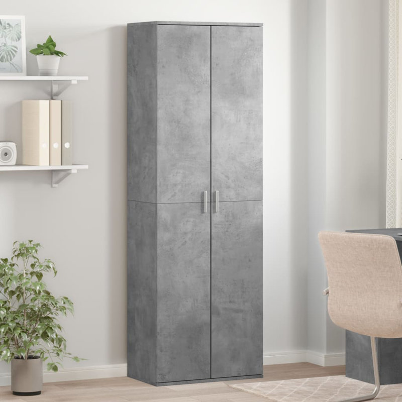 Safeer Storage Cabinet, Concrete grey
