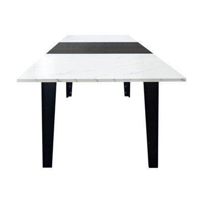 Dining Table , 106.3 in Large Extendable Kitchen Table
