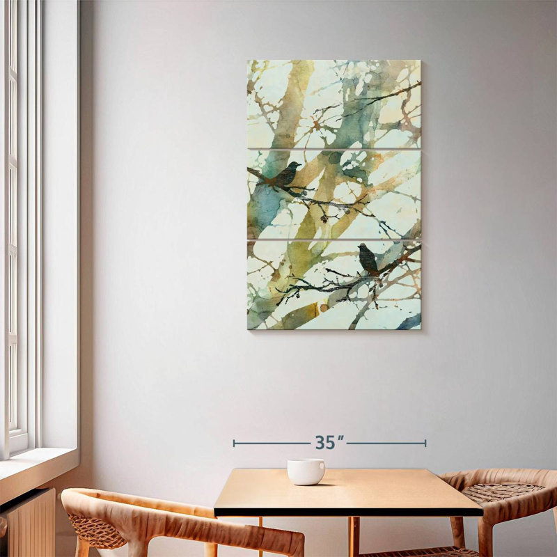 Harnek Botanical Birds II, H 57 po x l 36 po