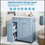 Meuble-lavabo simple avec plateau Sabrian 30,00-587452567