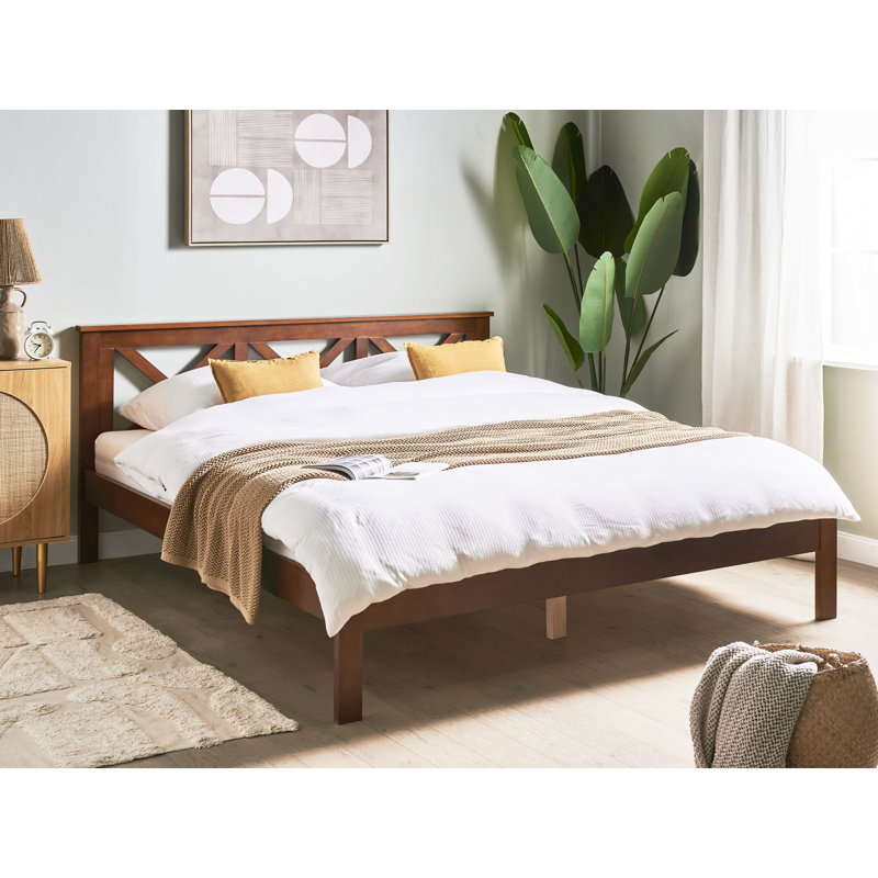 Zarah Solid Wood Bed, Dark Brown, Super King (6')