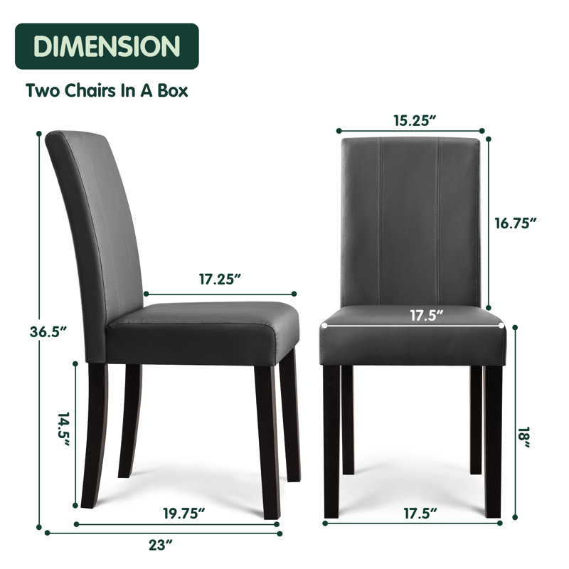 Chaise rembourrée et imperméable Anirvin, Gris
