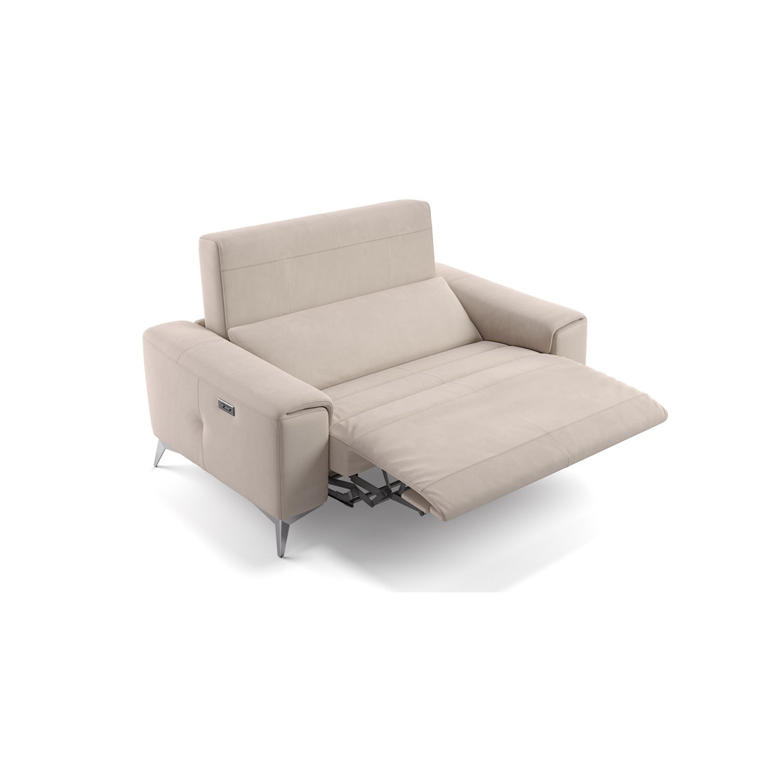 Perspections Stoff 2-Sitzer Sofa Mini Corneilous WeiÃŸ mit Funktionen