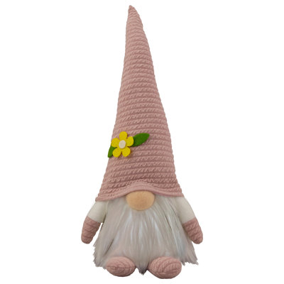 12.25" Spring Gnome with Flower Hat